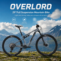 Bicicleta de Montaña Ligera con Cuadro de Fibra de Carbono de Suspensión Completa, Doble Suspensión, 29 Pulgadas, 12 Velocidades, Horquilla Delantera de Aleación de Aluminio SX EAGLE