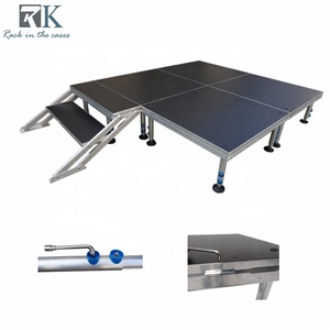 Plateforme de Scène Mobile Extérieure Réglable en Aluminium, Plateforme de Scène Portable avec Treillis d'Exposition - Product Image 3