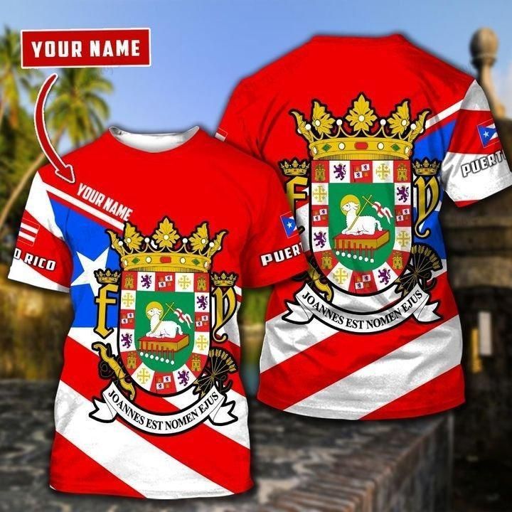 Bandera de Puerto Rico abrigo de brazo camiseta