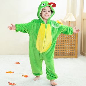Michley Halloween Show bébé Costume <span class=keywords><strong>film</strong></span> Cosplay 2025 hiver automne mignon Style animaux 3D capuche fermeture éclair à manches longues body - Product Image 1