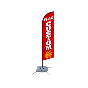 Publicité Drapeau d'impression personnalisé Drapeaux de plumes Publicité Drapeau de plage personnalisé à vendre - Product Image 4