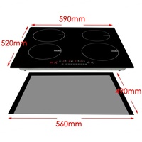 Table de cuisson à induction 220V pour usage domestique, encastrable et sur table