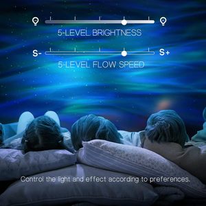 Proyector de Luz <span class=keywords><strong>Aurora</strong></span> LED Northern Galaxy, 33 Efectos de Luz, Control Remoto, con Altavoz de Sonidos Blancos para Dormitorio - Product Image 6