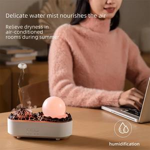 Crystal Ball Humidifier Aromatherapy <b>Light</b> <b>Timer</b> for Bedroom Home Yoga Office Flame Ultrasonic Essential Oil Diffuse - Product Image 5