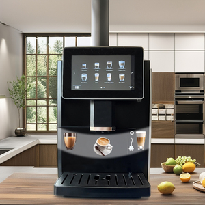 <b>Fully</b> <b>Automatic</b> Commercial Italian Espresso <b>Coffee</b> <b>Machine</b> Touch Screen Temperature-Controlled 220V Stainless Spanish - Product Image 2