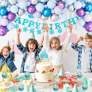 Congelato Fiocco <span class=keywords><strong>di</strong></span> Neve Forniture Festa <span class=keywords><strong>di</strong></span> Compleanno per le Ragazze Elsa <span class=keywords><strong>Anna</strong></span> Decorazioni della Festa <span class=keywords><strong>di</strong></span> Compleanno Set - Product Image 2