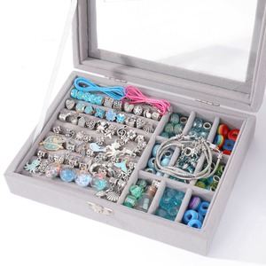 Sıcak satış charm bilezik yapımı kiti kristal bilezik çocuk seti DIY ayarlanabilir charm bilezik genç kız için popüler avrupa - Product Image 2