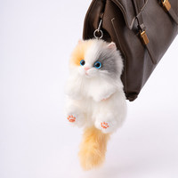 Pecking Bag Charm Plush Doll Cat Figurine Cute Sophisticated Minimalist Pendant AI Ma Shi Cotton Gift Box for Friends Besties