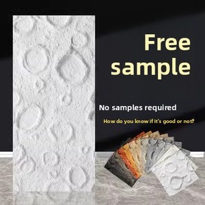 Panel de pared de imitación de yeso con relieve 3D de superficie lunar, ligero, impermeable de PU, efecto piedra lunar, estilo meteorito, para decoración de interiores. - Product Image 1