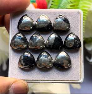Cabochons en or apache naturel à dos plat, taille 12x12 mm, lot de 10 pierres précieuses en vrac pour la création de bijoux - Product Image 3