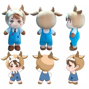 कस्टम हस्तनिर्मित अद्वितीय प्लश शुभंकर पोशाक पोशाक कार्टून उच्च अंत 3 डी नक्काशी एनीमेशन गुड़िया कपड़े कंपनी विज्ञापन - Product Image 4