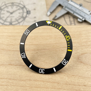 Nouvel Arrivage H&T Insert de Lunette de Plongée en Céramique Noire 007 009 38mm Léger Finition Mate Pièces de Montre - Product Image 1