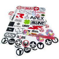 Feuille d'autocollants en vinyle découpés sur mesure A4, imperméables, brillants, autocollants en PVC, taille personnalisée pour la décoration de cadeaux et d'artisanat