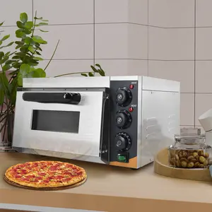 Коммерческая электрическая печь для пиццы из нержавеющей стали для выпечки хлеба, для ресторанного использования и бытового небольшого размера, столешница для выпечки