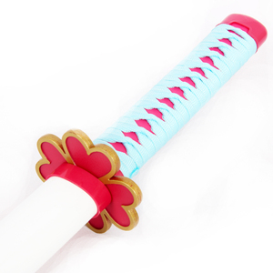 Épée en bois de Kanroji <span class=keywords><strong>Mitsuri</strong></span>, <span class=keywords><strong>katana</strong></span> de l'anime Demon Slayer, jouet Ming Hu Demon - Product Image 2