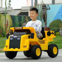 Voiture électrique unisexe pour enfants de 3 à 12 ans, forme mignonne, effets musicaux et lumineux, jouet à piles, véhicules d'ingénierie