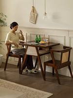 Table basse nordique en bois massif, durable et écologique, 1 table et 2 chaises, petite table à thé pour balcon, usage domestique et commercial