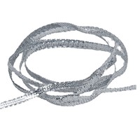Ruban tressé fin métallique pailleté de 3 mm et 5 mm de largeur pour boîte cadeau, gâteau, sapin de Noël, nœud, décoration de fête