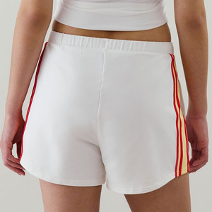 กางเกงจ็อกเกอร์ลายทางสีขาวสำหรับผู้ชาย ผ้าฝ้าย 380gsm มีเชือกผูกเอว กางเกงวอร์มดีไซน์เนอร์ กางเกงขาสั้นแฟชั่นล่าสุด - Product Image 4