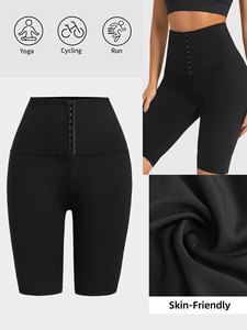 Celana Yoga Fitfemme, celana legging olahraga untuk wanita, celana Yoga bertekanan perut, kontrol perut, panjang selutut, Legging latihan pelangsing, pengangkat pantat, untuk wanita - Product Image 5