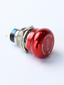 Chyf 22mm không thấm nước IP65 nấm đầu kim loại chốt dừng khẩn cấp 1no1nc đẩy nút chuyển đổi - Product Image 3