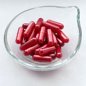 Metalik inci kırmızı boyutu 00, 0 sert jelatin boş kapsül hap - Product Image 1
