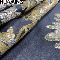 Tissu en coton et polyester de style chinois, simili soie jacquard, pour ameublement