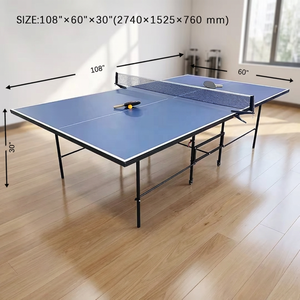 Table de tennis de table anti-corrosion Table de <span class=keywords><strong>ping</strong></span>-<span class=keywords><strong>pong</strong></span> intérieure pliable de 9 pieds - Product Image 3