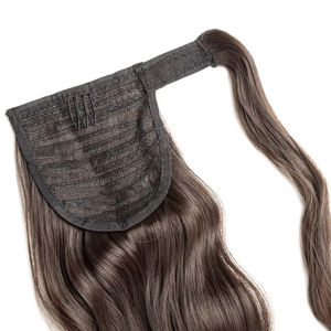 <span class=keywords><strong>Extension</strong></span> Brasiliane All'Ingrosso per Coda di Cavallo Lunga Liscia Remy 100% <span class=keywords><strong>Capelli</strong></span> <span class=keywords><strong>Veri</strong></span> <span class=keywords><strong>con</strong></span> Clip a Pinza e Fascia per <span class=keywords><strong>Capelli</strong></span> Double Drawn - Product Image 2