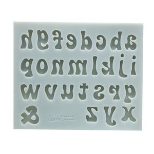Moldes de Silicona para Pastel con Forma de Letras del Alfabeto Inglés Mayúsculas y Minúsculas y Números Arábigos, 3 Piezas/Juego - Product Image 4