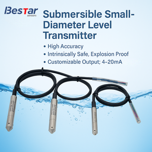 बेस्टार 100 मीटर 200 मीटर रेंज 13/16/19 मिमी छोटे व्यास का सबमर्सिबल लेवल ट्रांसमीटर भूजल के लिए दबाव सेंसर - Product Image 4