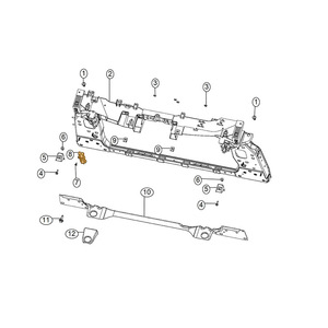 JEEP COMPASS Water Tank <b>Bracket</b> 68244425AA 68244424AA <b>Plastic</b> Mounting <b>Bracket</b> For 2017-2023 Models - Product Image 4