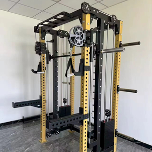 Rack de Pesas Multifuncional Comercial con <span class=keywords><strong>Barra</strong></span> Guía de 19 mm y Poleas de Aluminio de 90 mm - Product Image 1