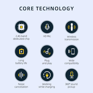 VIMAI-Mini micrófono USB profesional a buen <span class=keywords><strong>precio</strong></span>, <span class=keywords><strong>clip</strong></span> de solapa Lavalier, diseño inalámbrico, no necesita aplicación para iPhone - Product Image 2