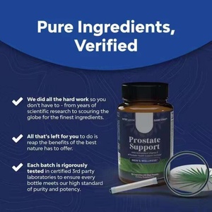 Suplementos Herbales para el Apoyo de la Próstata en Hombres, Equilibrio Hormonal, Cápsulas de Ortiga y Semilla de Calabaza, Suplemento para el Apoyo de la Próstata - Product Image 3