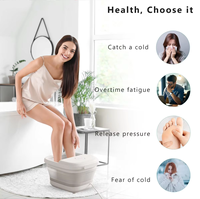 Nouvelle baignoire spa pour les pieds KASJ avec rouleaux de pédicure, bain à bulles et lumière rouge pour la beauté à domicile