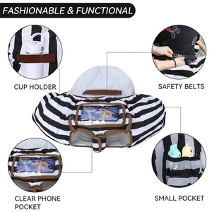 Protecteur de panier de courses personnalisé pour <span class=keywords><strong>bébé</strong></span>, coussin de chaise haute réglable, coussin de <span class=keywords><strong>protection</strong></span> pour chaise de supermarché pour tout-petit - Product Image 2