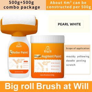 Rouleau de peinture grand format pour surfaces murales, peinture à base d'eau inodore, latex, couverture de graffitis, rouleau mural - Product Image 5