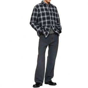 Custom Check Pattern <b>Padded</b> Cotton Flannel <b>Shirt</b> Relaxed Fit Quilted Twill Lined <b>Shirts</b> Men Plaid Outer Wear <b>Shirts</b> - Product Image 5