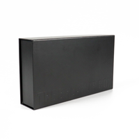 Vaporisateur vide de luxe de 50ml boîte rechargeable bouteilles de parfum carrées doublure en éponge échantillon d'écran stratification mate logo personnalisable