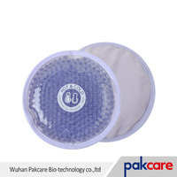 Round Shape Microwave Heating Pad Cooling Gel Beads Hot Cold Instant Ice Pack for Food Storage