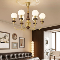 Lustre suspendu moderne en laiton pour chambre principale, salon, restaurant, hôtel, centre commercial