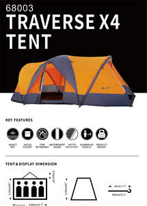 PAMIR Vente en gros Tente familiale de luxe en coton pour plusieurs personnes Grande tente de camping double swag pour l'extérieur - Product Image 5