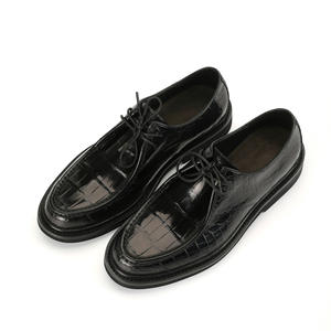 Chaussures décontractées en cuir noir de haute qualité, élégantes et tendance, fabriquées à la main, mocassins à bout pointu, chaussures habillées élégantes pour hommes, augmentant la taille - Product Image 4