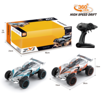 Voiture RC tout-terrain haute vitesse 2,4 GHz avec grandes roues, camion télécommandé avec éclairage LED, voiture de course RC pour enfants et adultes, vente en gros