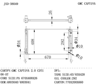 Radiateur en aluminium de haute qualité Winsee pour GMC CAPTIVA 2.0 CDTI 2006-AT, accessoires automobiles, radiateurs 4803040 4803041, état neuf