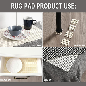 Chống trượt thảm đệm không trượt thảm Mat Pad dày thảm Pad đệm không thấm nước cho sàn cứng underlay thảm - Product Image 3