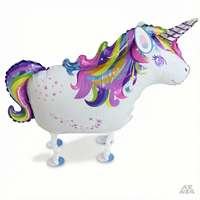 Ballons animaux gonflables en aluminium à hélium pour la vente en gros, parfaits pour les décorations de fête prénatale et d'anniversaire