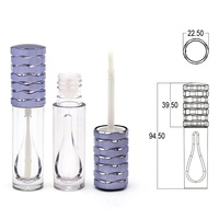 Emballage OEM, tube de brillant à lèvres en forme de goutte, tube de fard à paupières pailleté, étui pour rouge à lèvres liquide imperméable, flacon de correcteur de maquillage