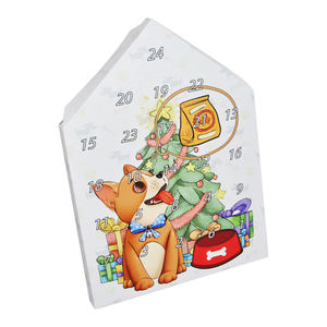 Calendriers quotidiens en gros, papier spécial, boîte cadeau en forme <span class=keywords><strong>de</strong></span> maison, surprise, jouets <span class=keywords><strong>pour</strong></span> animaux <span class=keywords><strong>de</strong></span> compagnie, <span class=keywords><strong>calendrier</strong></span> <span class=keywords><strong>de</strong></span> <span class=keywords><strong>l</strong></span>'<span class=keywords><strong>avent</strong></span> imprimé <span class=keywords><strong>pour</strong></span> <span class=keywords><strong>chien</strong></span> - Product Image 2